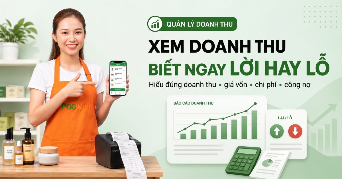 Hướng dẫn cách xem doanh thu để biết cửa hàng lời hay lỗ chính xác